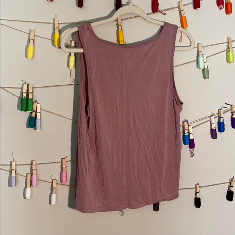 Dusty pink American Eagle super soft tank - Picture 2 of 4